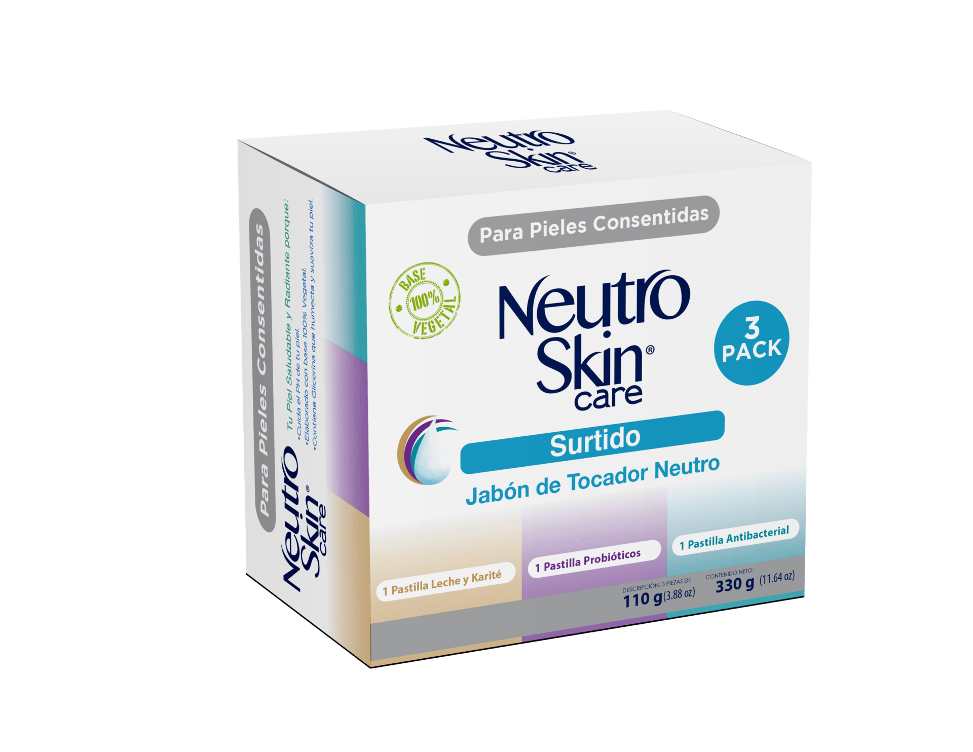 6 Pack Jabón Neutro Skin Surtido - 660gr